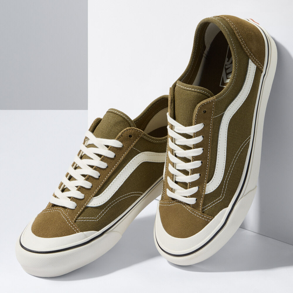 Vans Animal Stripes Style 36 Decon SF Mens Womens - SALT WASH BUTTERNUT/MARSHMALLOW VN0A5HYRB9A Shoes