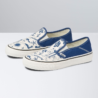 Vans Island Dream Slip-On SF Mens Womens - (ISLAND DREAM) TRUE NAVY/MARSHMALLOW VN0A5HYQAXV Shoes