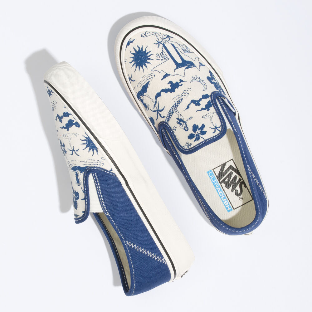 Vans Island Dream Slip-On SF Mens Womens - (ISLAND DREAM) TRUE NAVY/MARSHMALLOW VN0A5HYQAXV Shoes