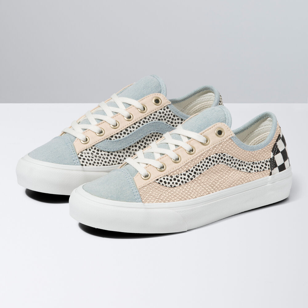 Vans Animal Stripes Style 36 Decon SF Mens Womens - (MIX MATCH) MULTI/MARSHMALLOW VN0A5HYRAYR Shoes