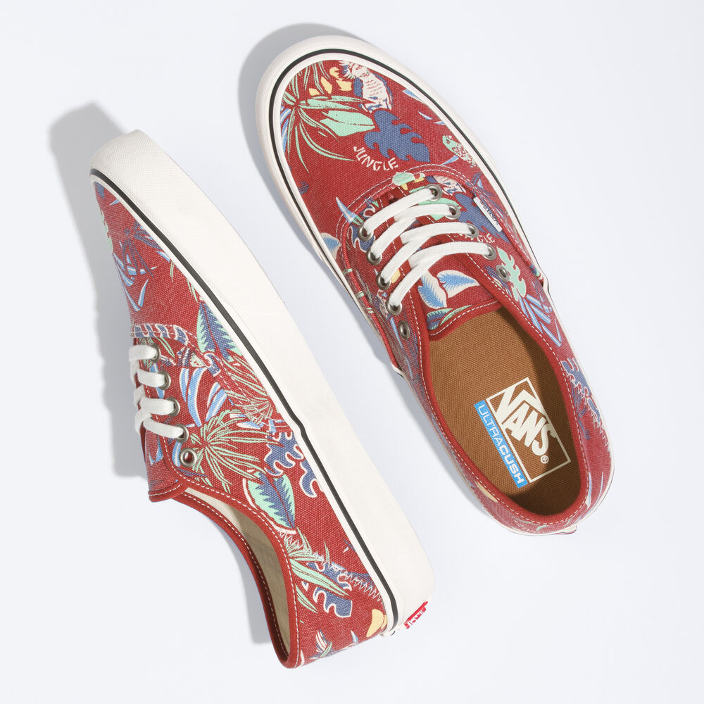 Vans Hawaiian Jungle Authentic SF Mens Womens - (HAWAIIAN JUNGLE) CHILI OIL/MARSHMALLOW VN0A5HYPAMX Shoes