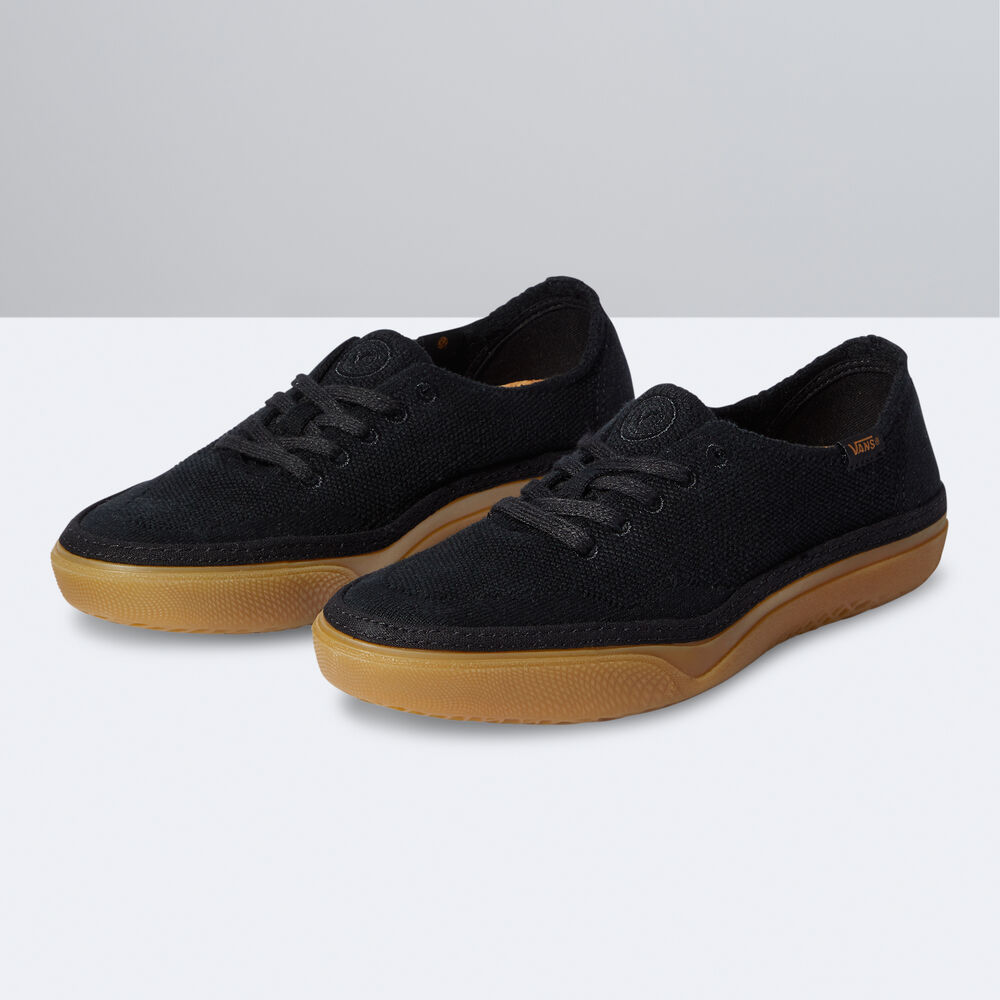 Vans Circle Vee Mens Womens - BLACK/GUM VN0A4BWLB9M Shoes