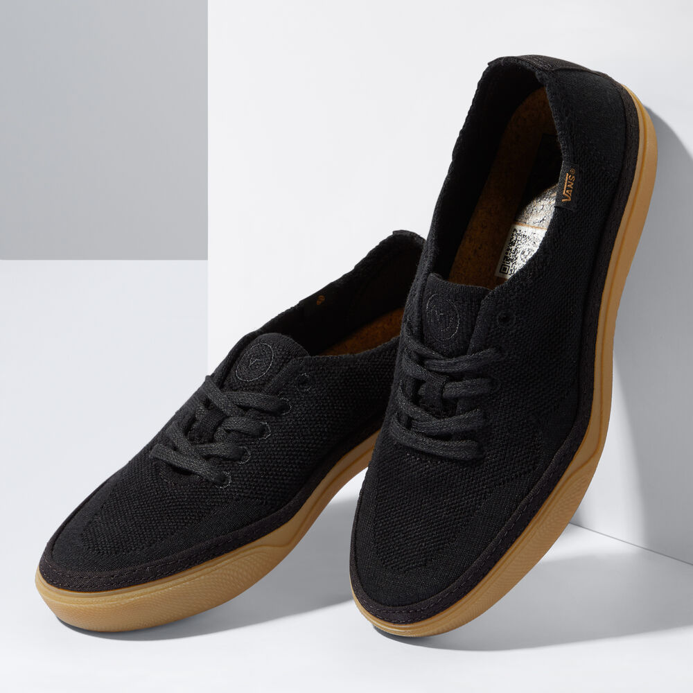 Vans Circle Vee Mens Womens - BLACK/GUM VN0A4BWLB9M Shoes