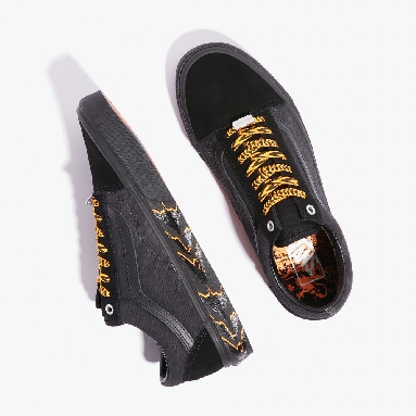 Vans x HUATUNAN Year of the Tiger Old Skool Mens Womens - YEAR OF THE TIGER BLACK VN000ZDFBLK Shoes