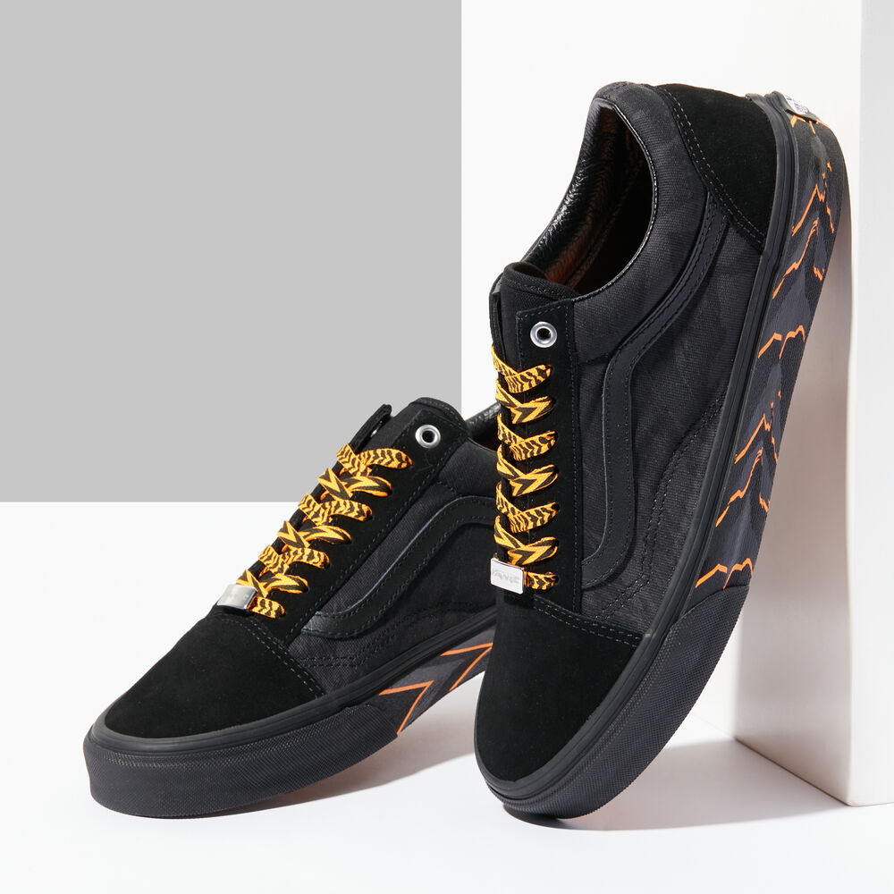 Vans x HUATUNAN Year of the Tiger Old Skool Mens Womens - YEAR OF THE TIGER BLACK VN000ZDFBLK Shoes