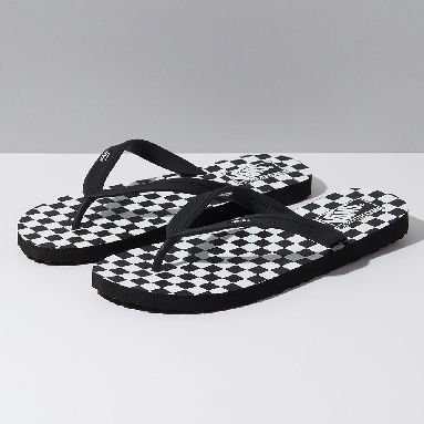 Vans Makena Sandals Mens Womens - (CHECKERBOARD) BLACK/TRUE WHITE VN0A3MTL5GU Shoes