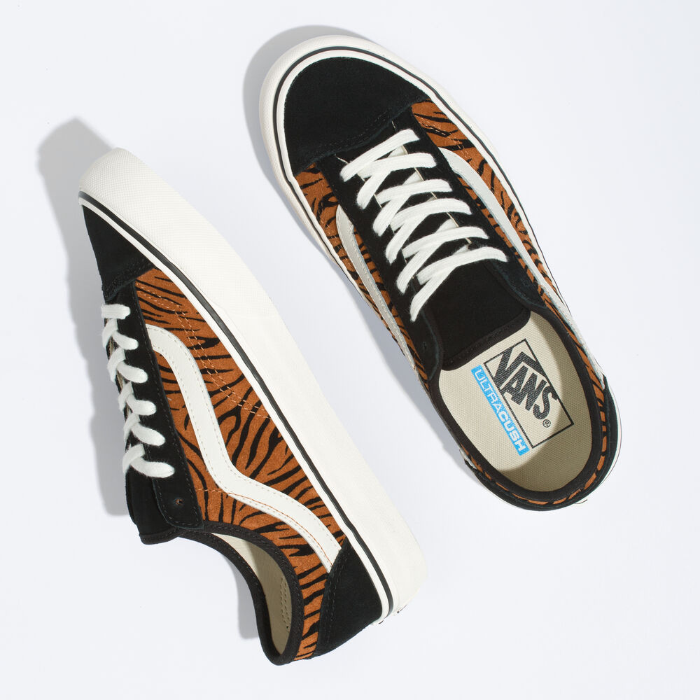 Vans Animal Stripes Style 36 Decon SF Mens Womens - (ANIMAL STRIPES) BLACK/MARSHMALLOW VN0A5HYR9ZY Shoes