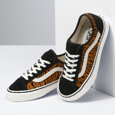 Vans Animal Stripes Style 36 Decon SF Mens Womens - (ANIMAL STRIPES) BLACK/MARSHMALLOW VN0A5HYR9ZY Shoes