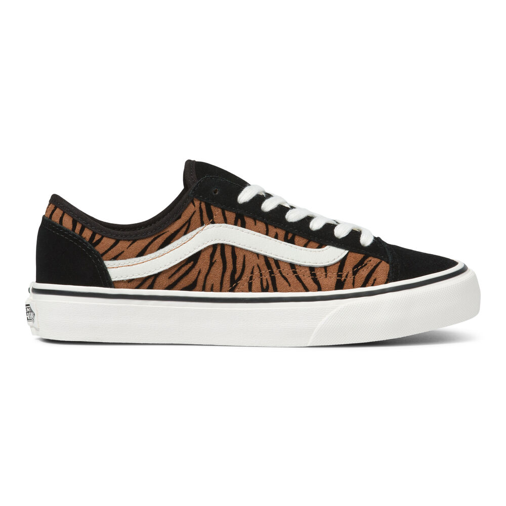 Vans Animal Stripes Style 36 Decon SF Mens Womens - (ANIMAL STRIPES) BLACK/MARSHMALLOW VN0A5HYR9ZY Shoes