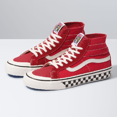 Vans Salt Wash SK8 Hi 138 Decon SF Mens Womens - RED/MARSHMALLOW VN0A3MV1XGJ Shoes