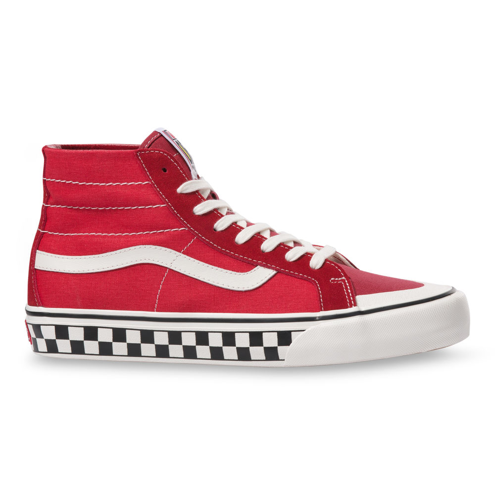 Vans Salt Wash SK8 Hi 138 Decon SF Mens Womens - RED/MARSHMALLOW VN0A3MV1XGJ Shoes