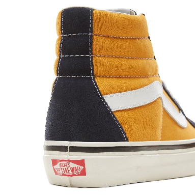 Vans Suede Anaheim Factory Sk8-Hi 38 Classic Mens Womens - (Anaheim Factory) Og Navy/Og Saffron VA38GFUBT Shoes