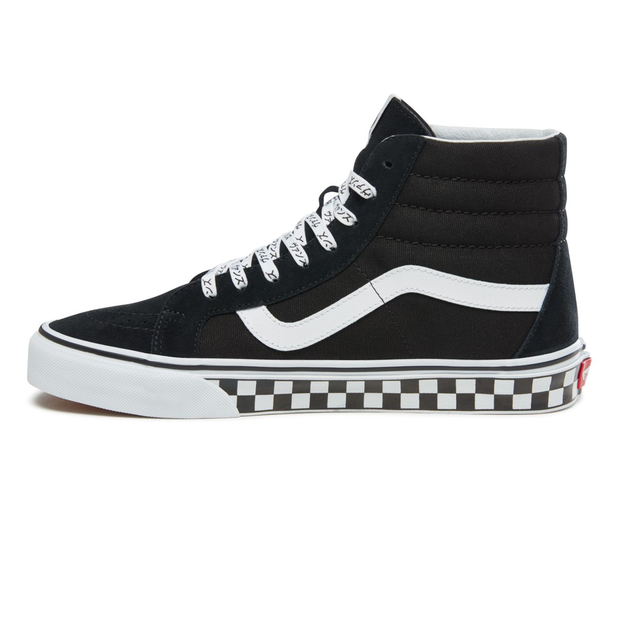 Vans Tiger Check Type Sk8-Hi Reissue Classic Mens Womens - (Tiger Check) Black/True White VA2XSBSJX Shoes