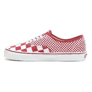 Vans Mix Checker Authentic Classic Mens Womens - (Mix Checker) Chili Pepper/True White VN0A38EMVK5 Shoes