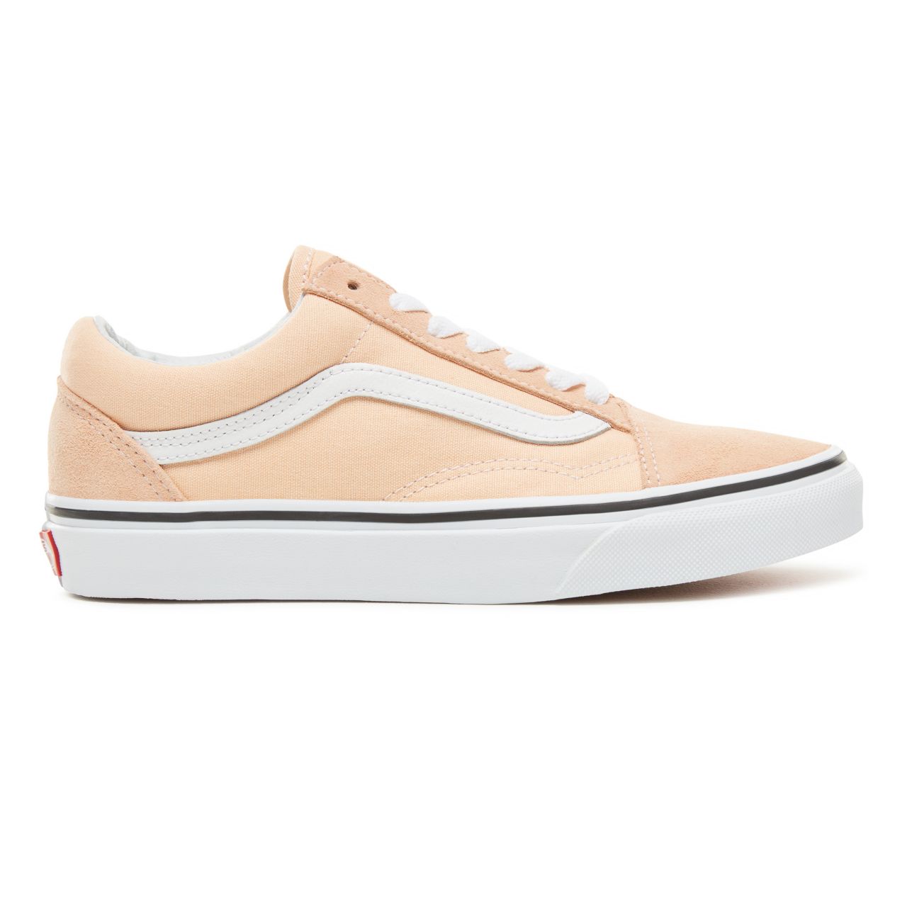 Vans Color Theory Old Skool Classic (Unisex) Mens Womens - Bleached Apricot/True White VA38G1U5Y Shoes