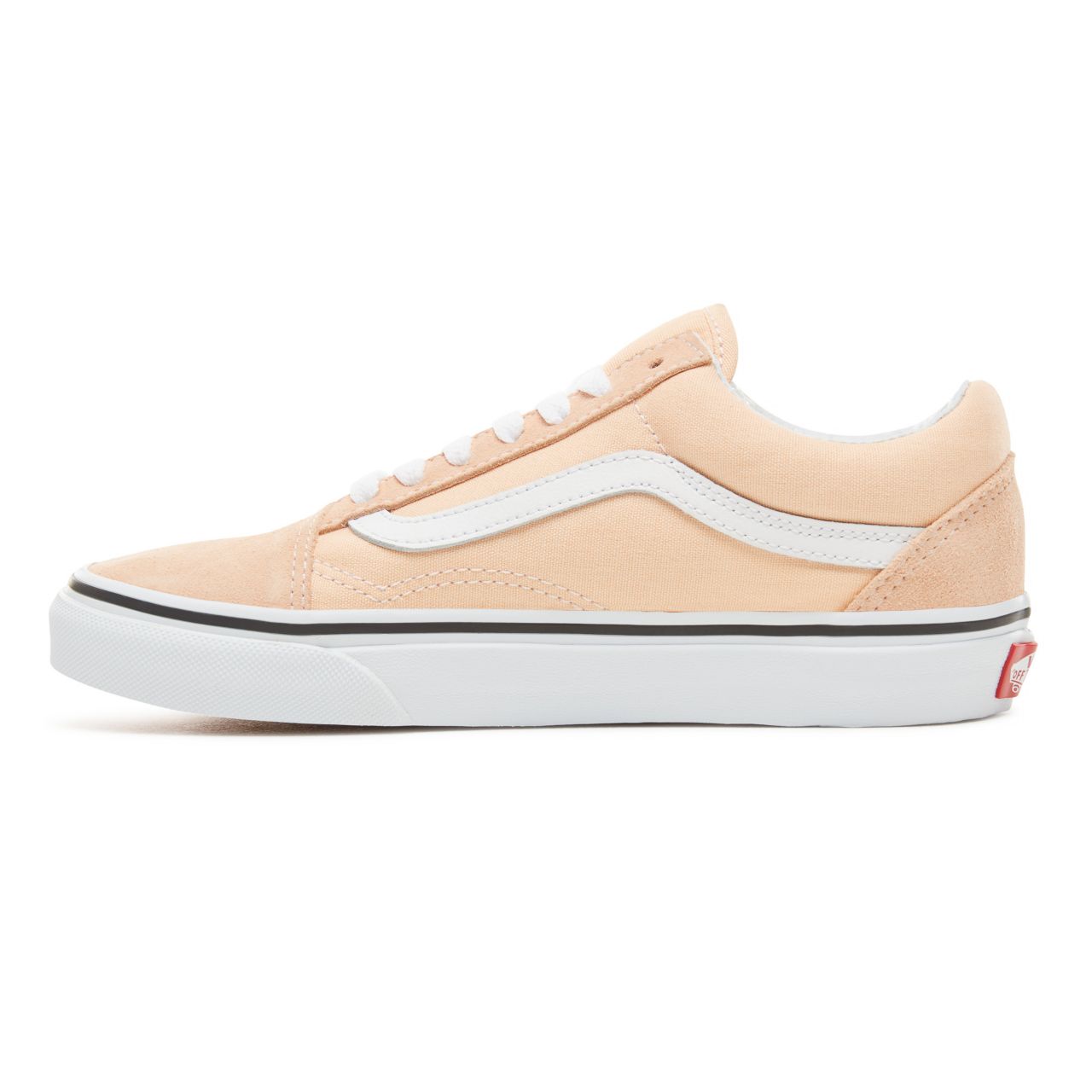 Vans Color Theory Old Skool Classic (Unisex) Mens Womens - Bleached Apricot/True White VA38G1U5Y Shoes