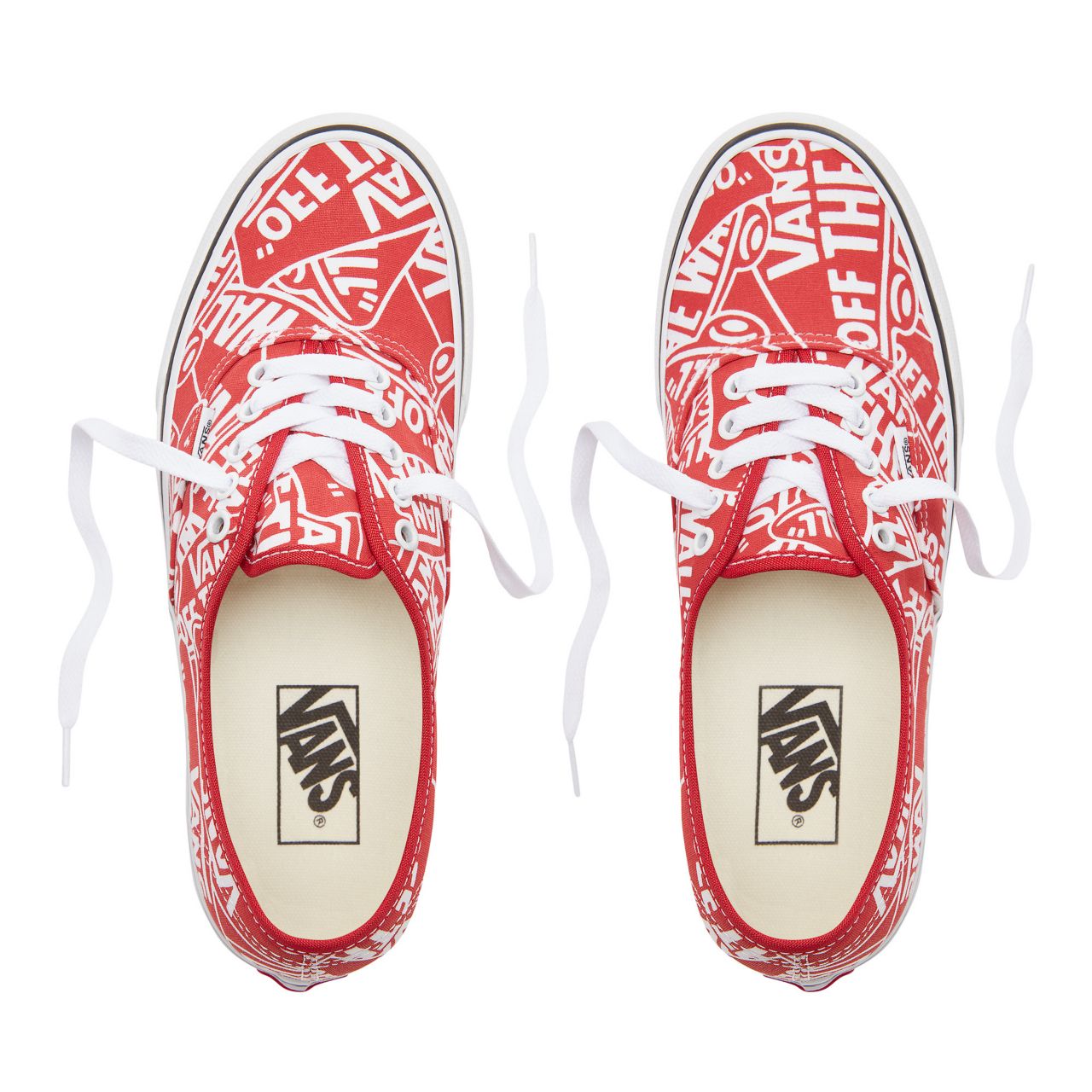 Vans Otw Repeat Authentic Classic Mens Womens - (Otw Repeat) Red/True White VN0A38EMUKL Shoes