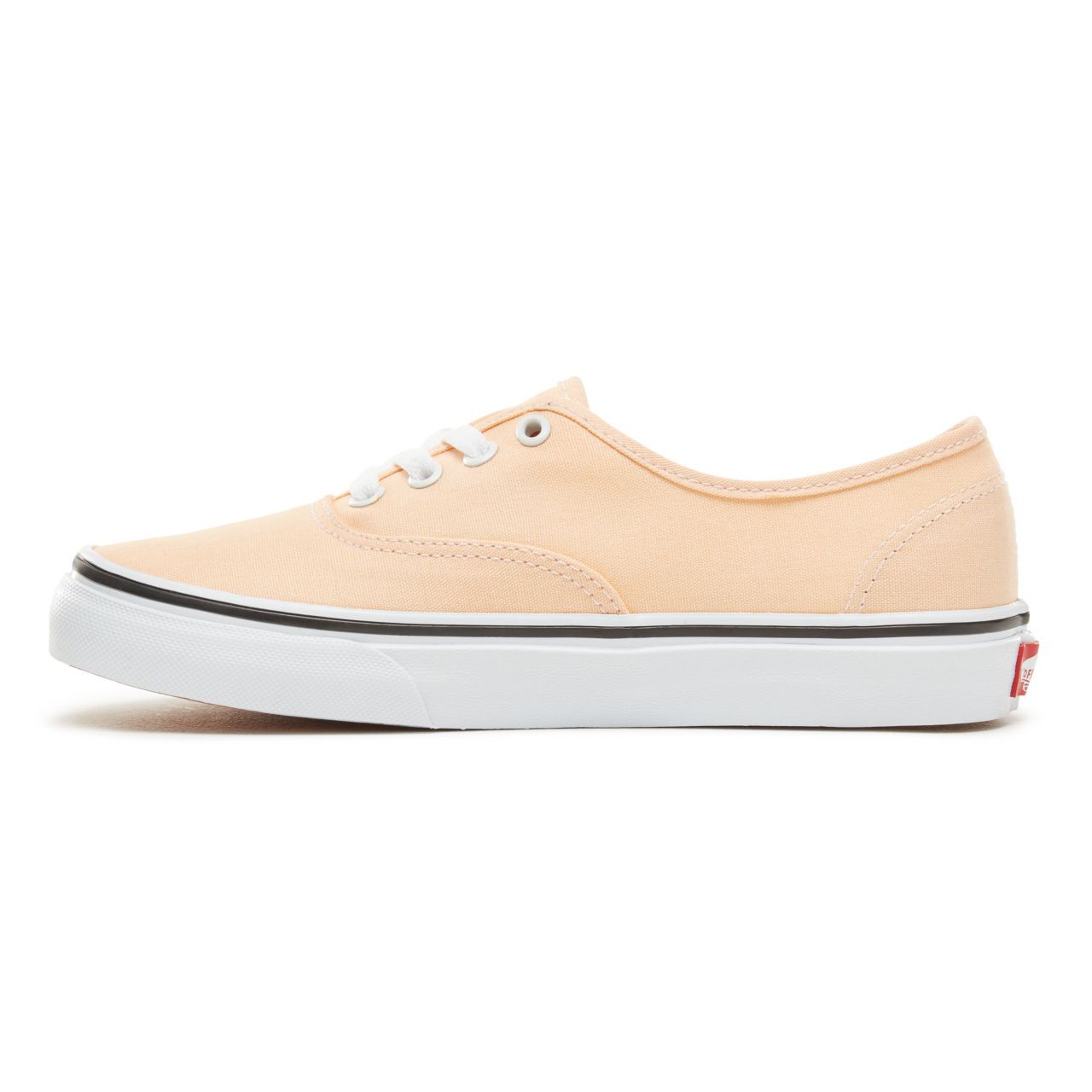 Vans Color Theory Authentic Classic (Unisex) Mens Womens - Bleached Apricot/True White VA38EMU5Y Shoes