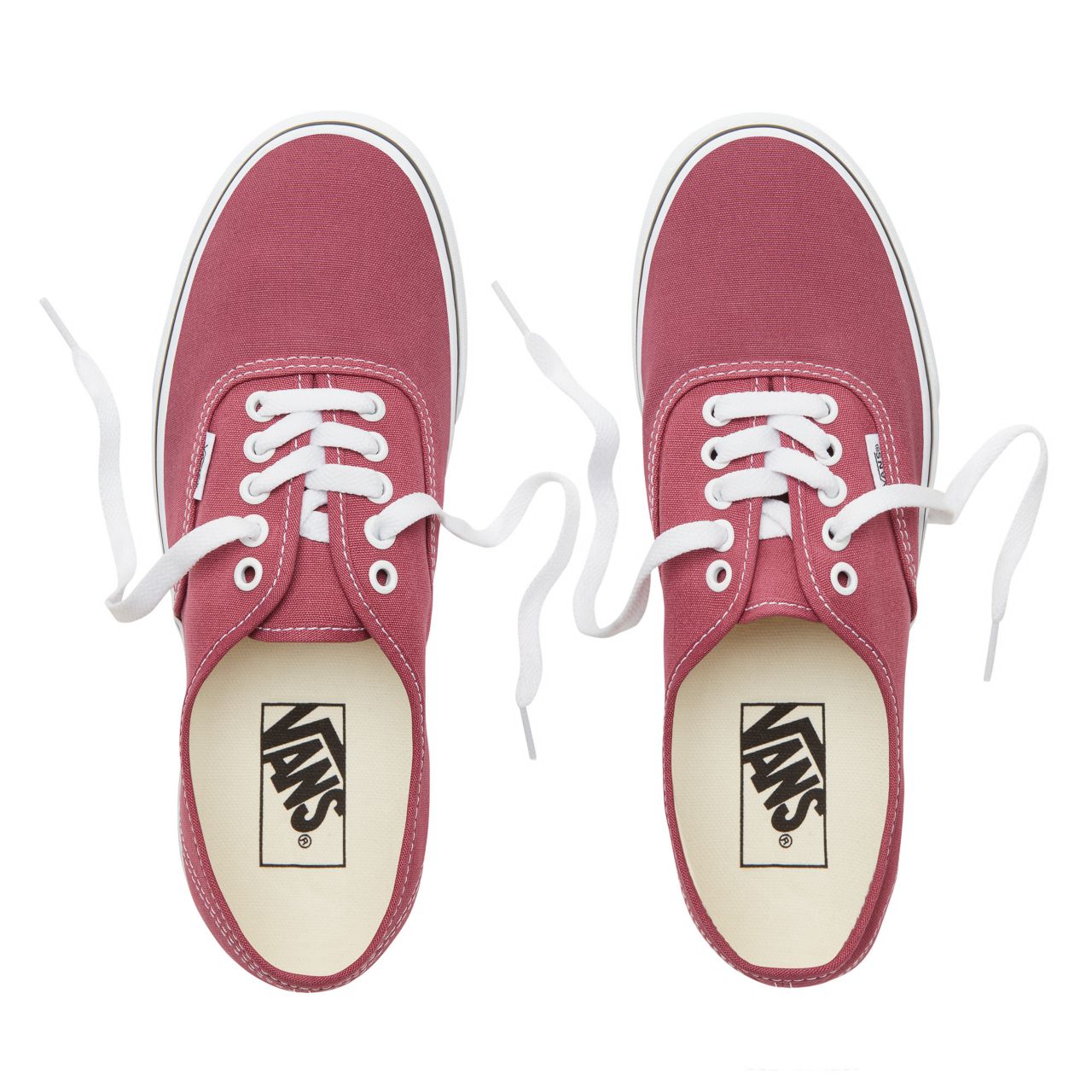 Vans Color Theory Authentic Classic (Unisex) Mens Womens - Dry Rose/True White VA38EMU64 Shoes