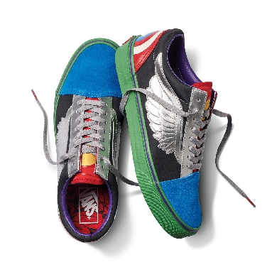 Vans X Marvel Old Skool Classic Mens Womens - (Marvel) Avengers/Multi VA38G1U3V Shoes