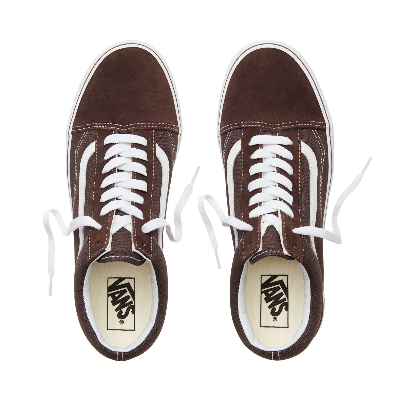 Vans Color Theory Old Skool Classic (Unisex) Mens Womens - Chocolate Torte/True White VA38G1U5Z Shoes