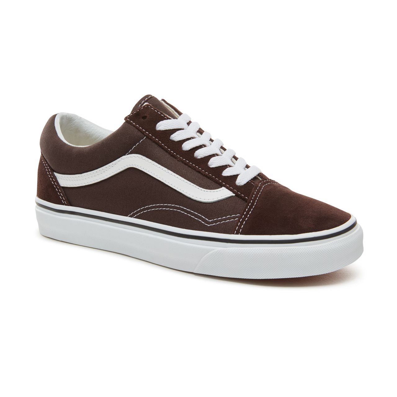 Vans Color Theory Old Skool Classic (Unisex) Mens Womens - Chocolate Torte/True White VA38G1U5Z Shoes