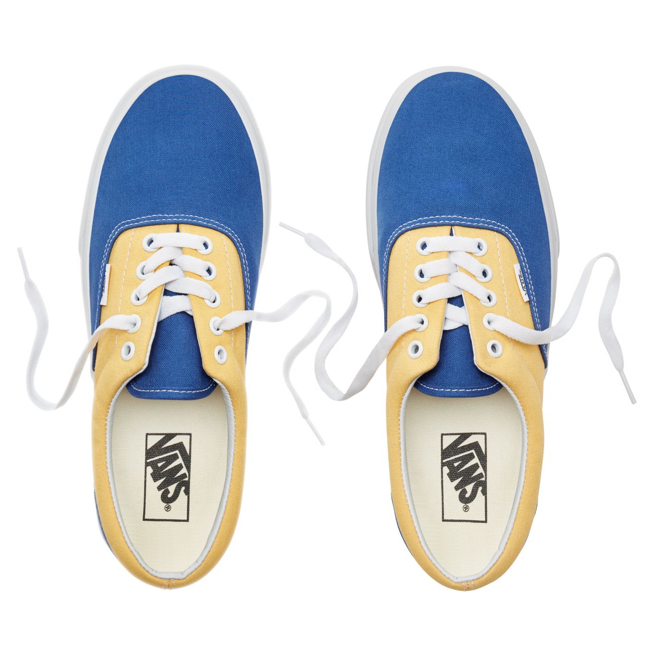 Vans BMX Checkerboard Era Classic Mens Womens - (Bmx Checkerboard) True Blue/Yellow VA38FRU8I Shoes