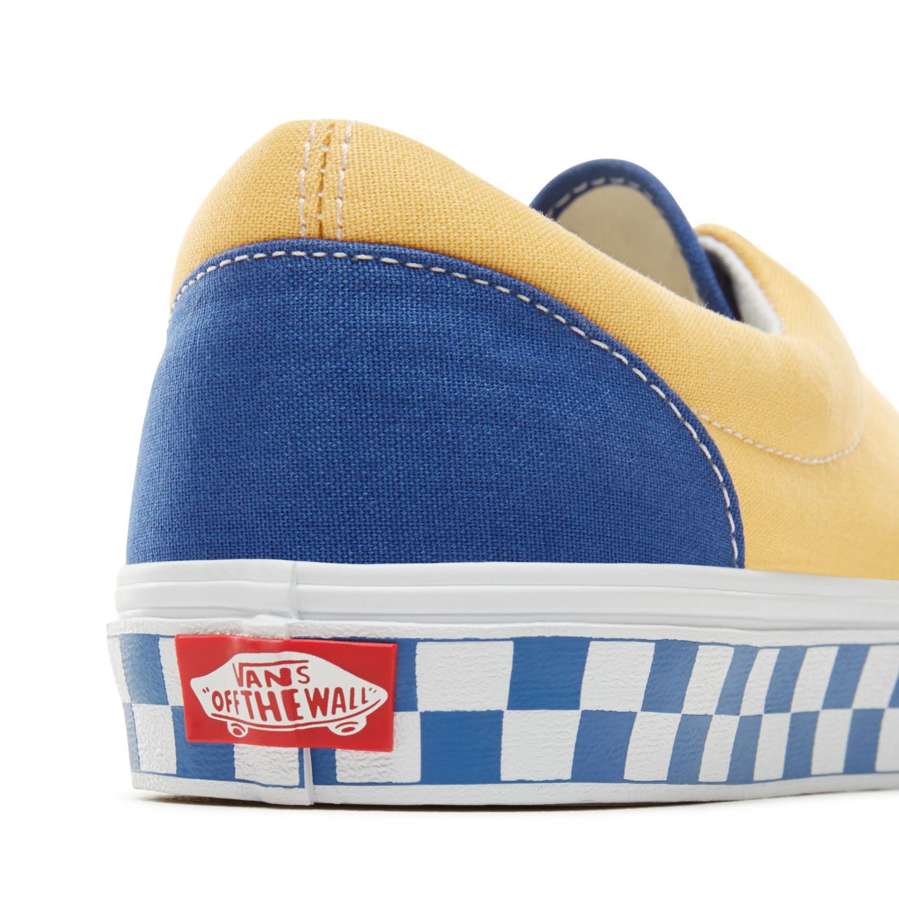 Vans BMX Checkerboard Era Classic Mens Womens - (Bmx Checkerboard) True Blue/Yellow VA38FRU8I Shoes