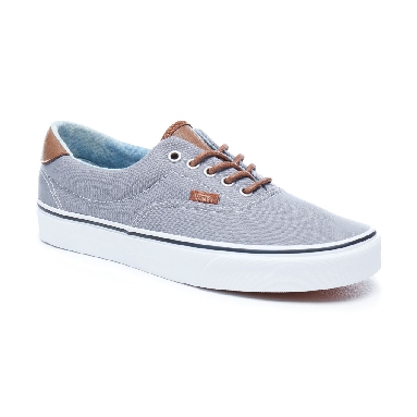 Vans C&L Era 59 Classic Mens Womens - Frost Gray-Acid Denim VA38FSQ70 Shoes