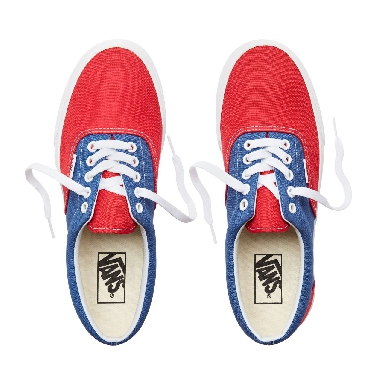 Vans BMX Checkerboard Era Classic Mens Womens - (Bmx Checkerboard) True Blue/Red VA38FRU8H Shoes