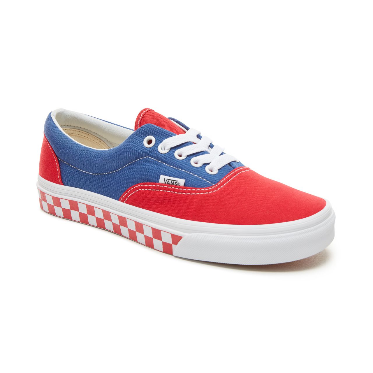 Vans BMX Checkerboard Era Classic Mens Womens - (Bmx Checkerboard) True Blue/Red VA38FRU8H Shoes