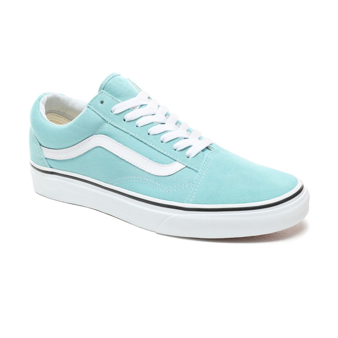 Vans Old Skool Classic Mens Womens - Aqua Haze/True White VN0A38G1VKQ Shoes