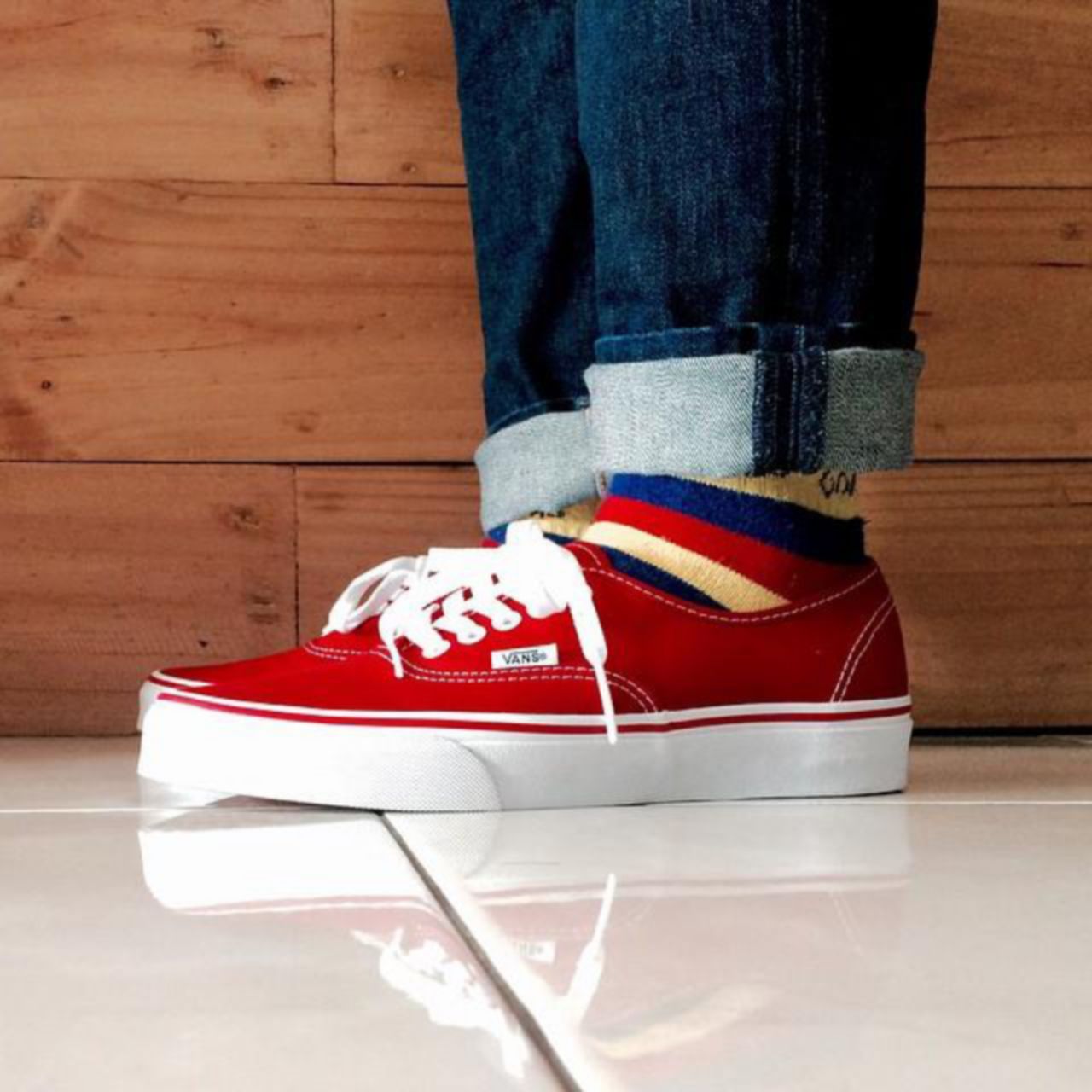 Vans Authentic Classic Mens Womens - Red VEE3RED Shoes