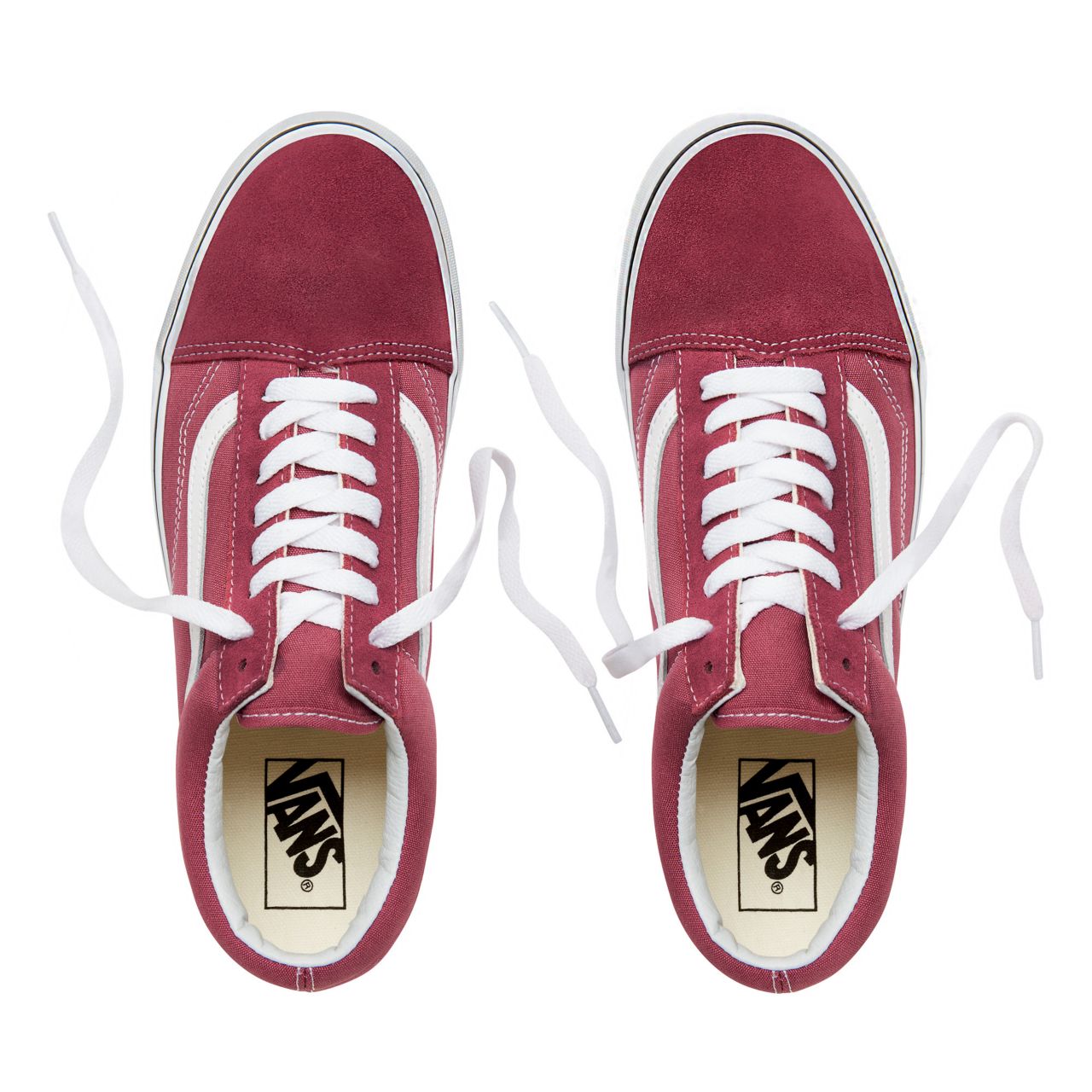 Vans Color Theory Old Skool Classic (Unisex) Mens Womens - Dry Rose/True White VA38G1U64 Shoes