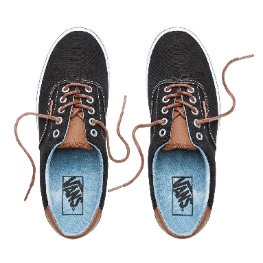 Vans C&L Era 59 Classic Mens Womens - Black-Acid Denim VA38FSQK3 Shoes