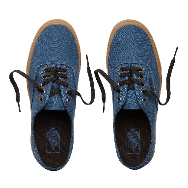 Vans Gum Outsole Authentic Classic Mens Womens - (Gum Outsole) Dark Denim/Black VA38EMU4C Shoes