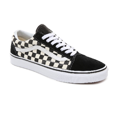 Vans Primary Check Old Skool Classic Mens Womens - (Primary Check) black/white VA38G1P0S Shoes