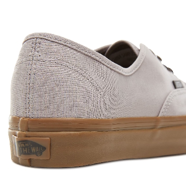 Vans Gum Outsole Authentic Classic Mens Womens - (Gum Outsole) Alloy/Black VA38EMU40 Shoes