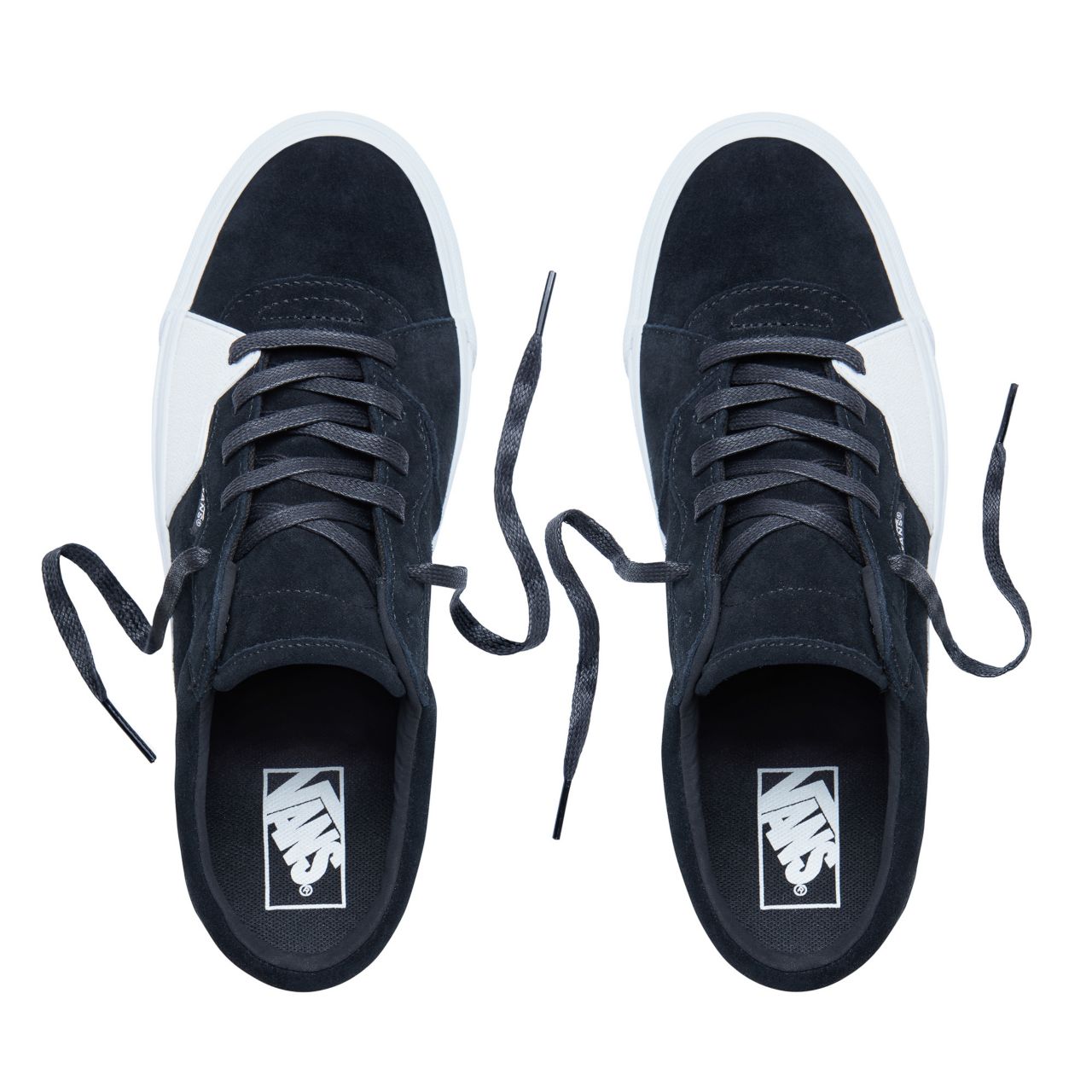 Vans Dipped Style 205 Classic Mens Womens - Black-True White VA3DPTQV1 Shoes