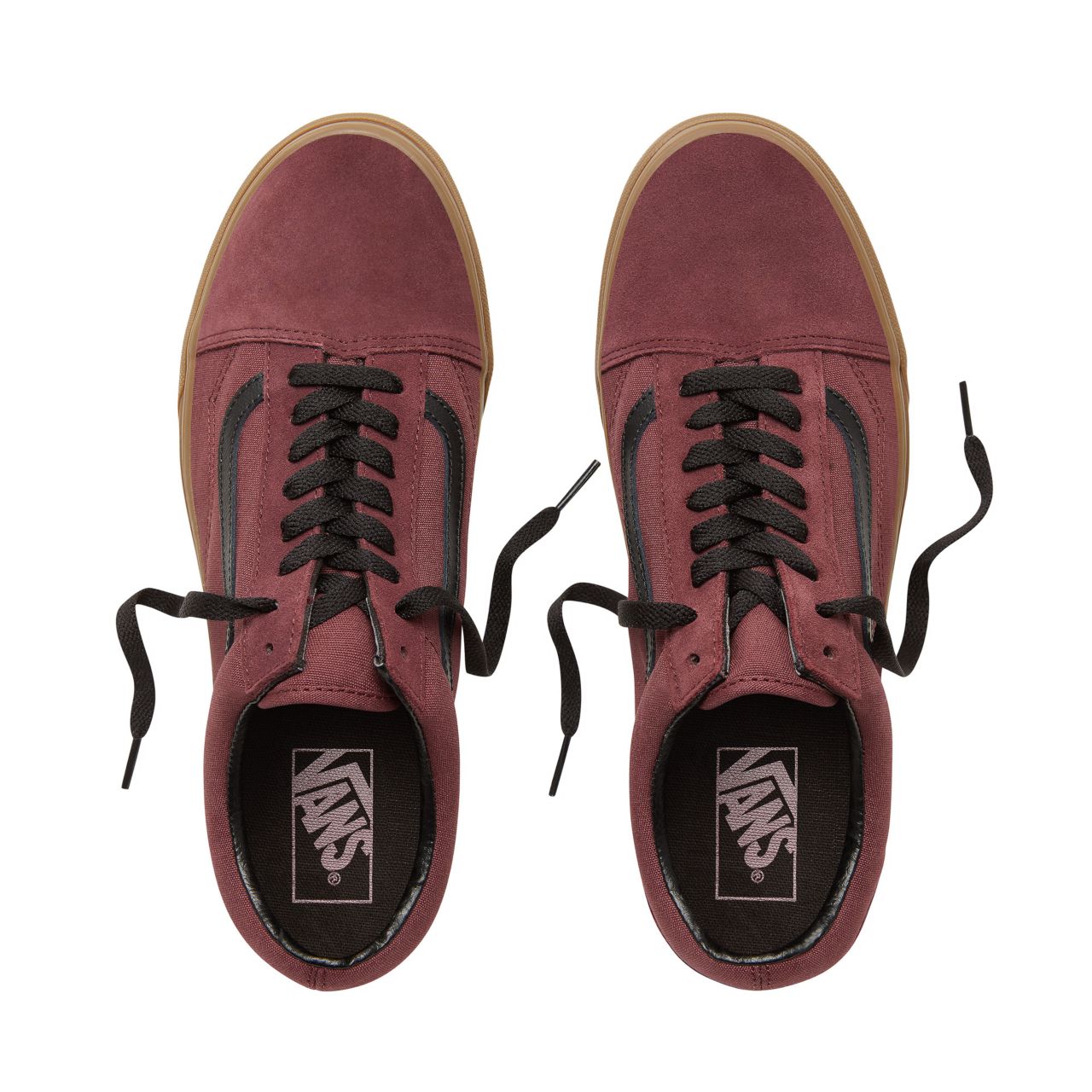 Vans Suede Gum Outsole Old Skool Classic Mens Womens - (Gum Outsole) Catawba Grape/Black VA38G1U5A Shoes