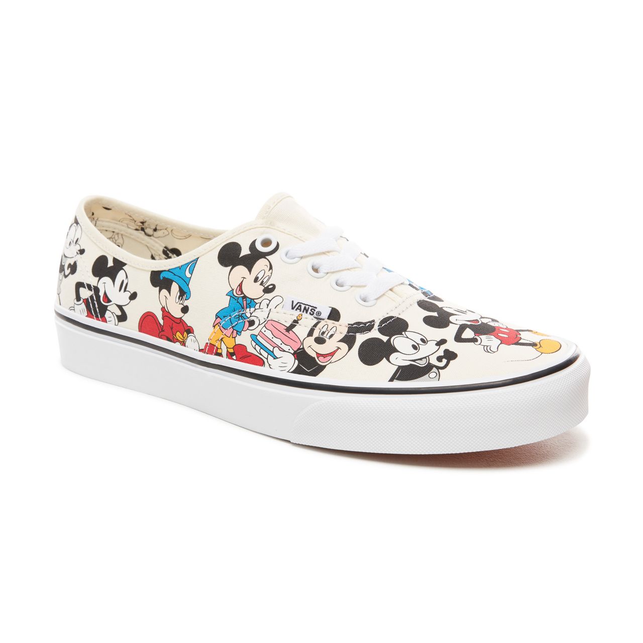 Vans Disney x Vans Authentic Classic Mens Womens - (Disney) MickeyS Birthday/True White VN0A38EMUJ2 Shoes