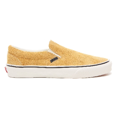 Vans Hairy Suede Classic Slip-On Classic Mens Womens - (Hairy Suede) Sunflower/Snow White VN0A38F7ULR Shoes