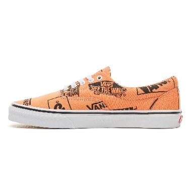 Vans Logo Mix Era Classic Mens Womens - (Logo Mix) Tangerine/Black VA38FRU8K Shoes