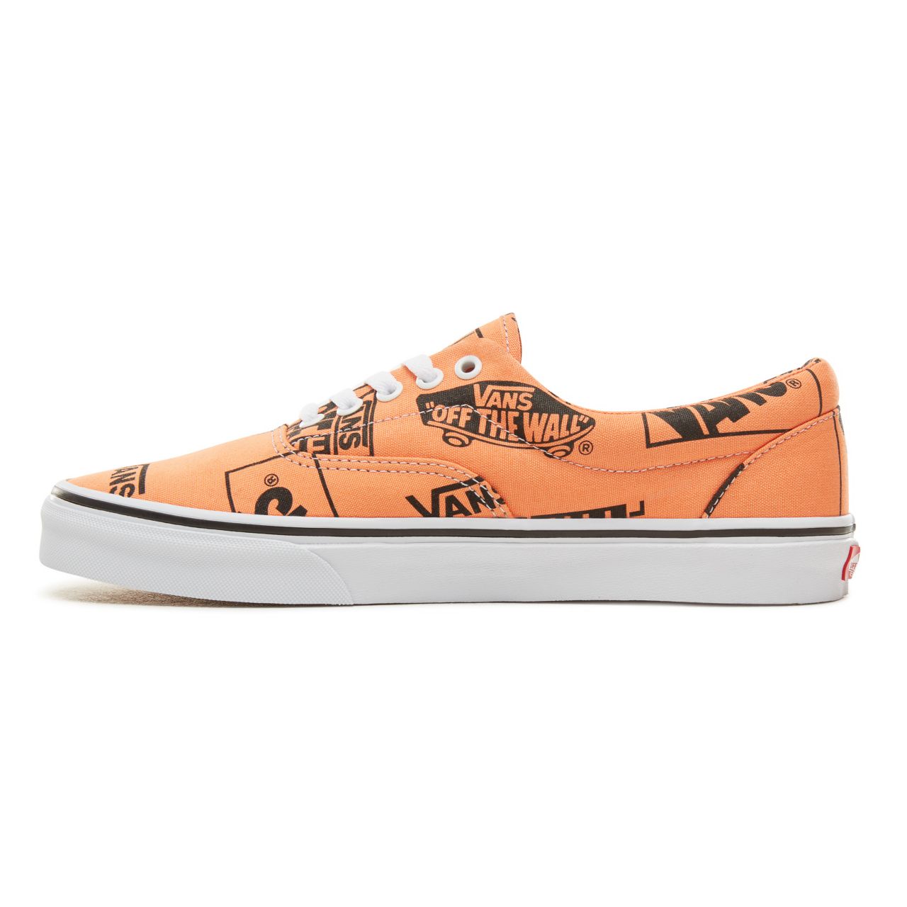 Vans Logo Mix Era Classic Mens Womens - (Logo Mix) Tangerine/Black VA38FRU8K Shoes