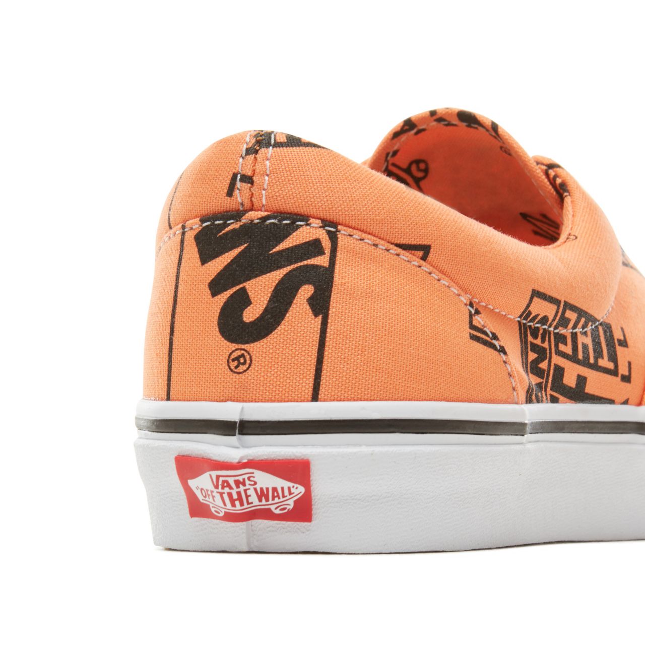 Vans Logo Mix Era Classic Mens Womens - (Logo Mix) Tangerine/Black VA38FRU8K Shoes