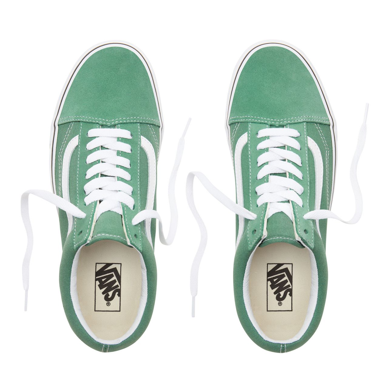 Vans Old Skool Classic Mens Womens - Deep Grass Green/True White VN0A38G1UKV Shoes