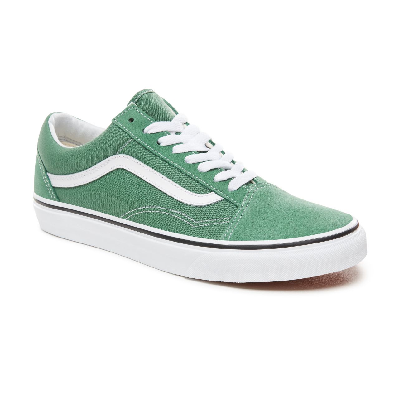 Vans Old Skool Classic Mens Womens - Deep Grass Green/True White VN0A38G1UKV Shoes