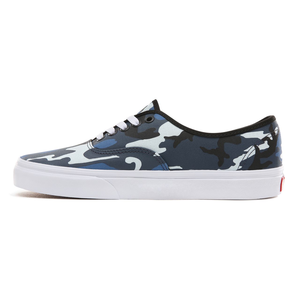 Vans Pop Camo Authentic Classic Mens Womens - (Pop Camo) Black/Dress Blues/True White VA38EMRK2 Shoes