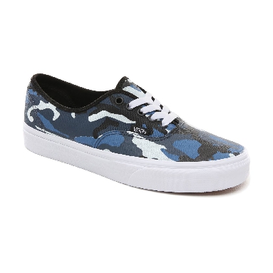 Vans Pop Camo Authentic Classic Mens Womens - (Pop Camo) Black/Dress Blues/True White VA38EMRK2 Shoes