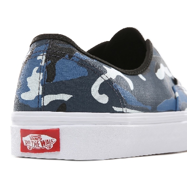 Vans Pop Camo Authentic Classic Mens Womens - (Pop Camo) Black/Dress Blues/True White VA38EMRK2 Shoes